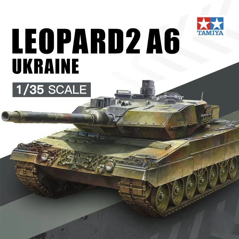 TAMIYA assembly model kit 25207 German Leopard 2A6 main battle tank Ukrainian version limited to 1/35 scale