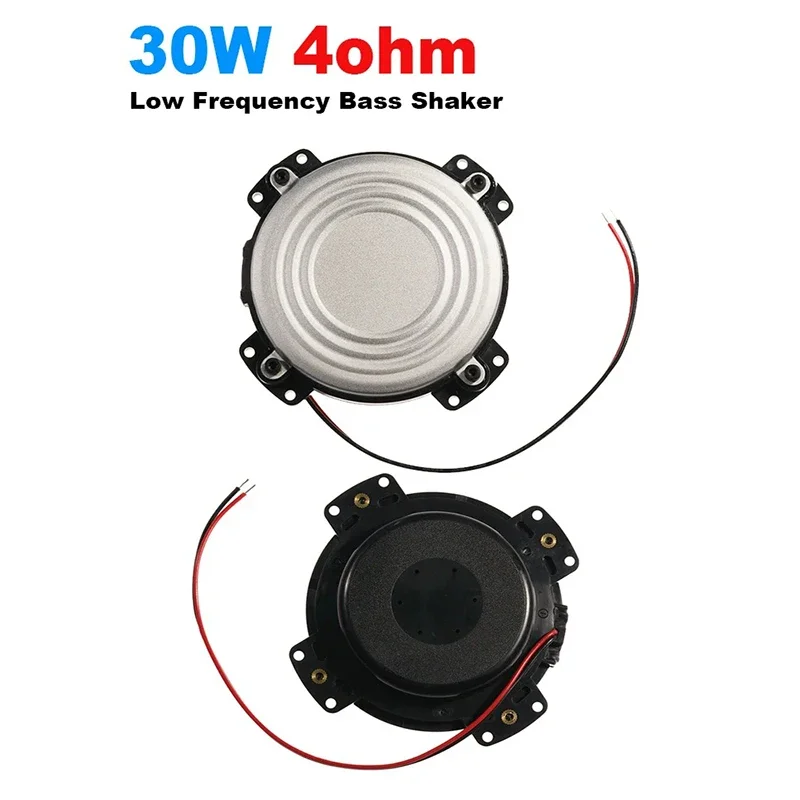 2pcs 30W 4/8ohm Vibro Speaker Low Frequency Bass Shaker Amplified Woofer for Car Seat Hifi System Home Movie Theater Cushions