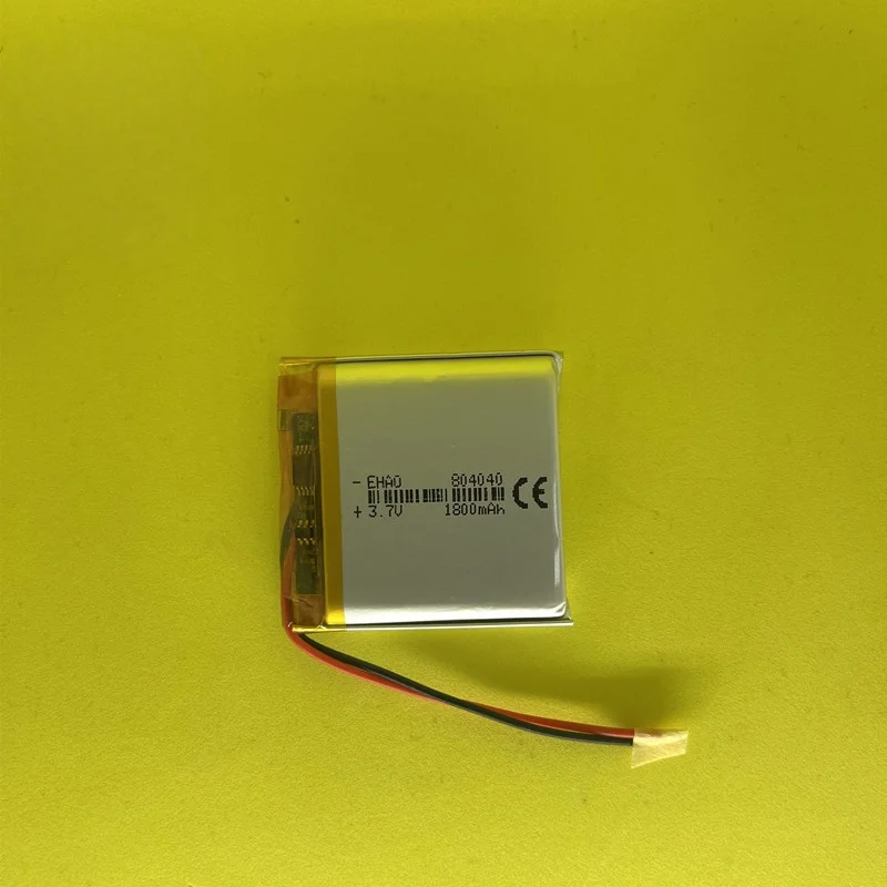 3.7V 804040 1500mAh Polymer Lithium Battery for Bluetooth Speakers LED Lights & Smart Wearables