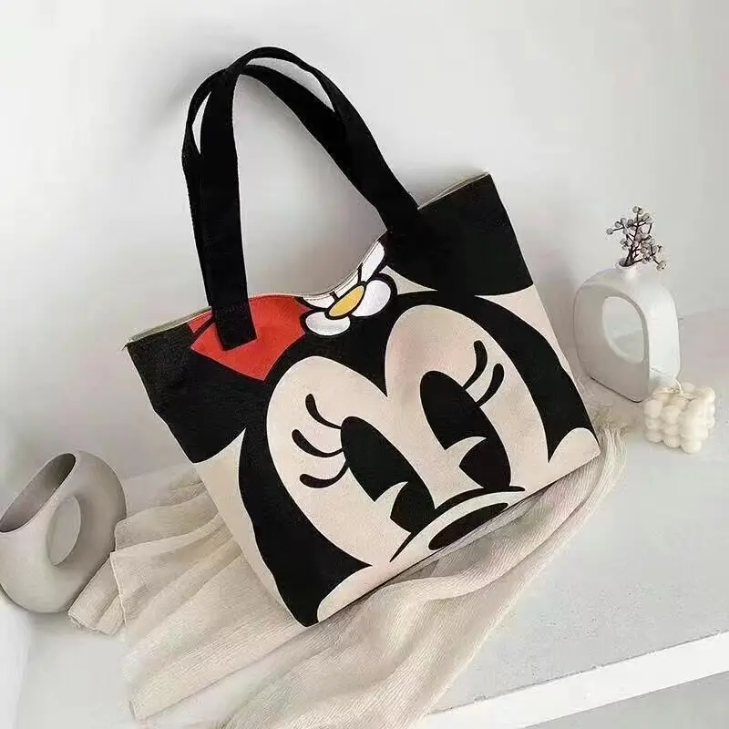 Disney Mickey Women\'s Shoulder Bags Luxury Brand Cartoon Women\'s Bag Large Capacity Fashion Tote Bag Shopping Bag