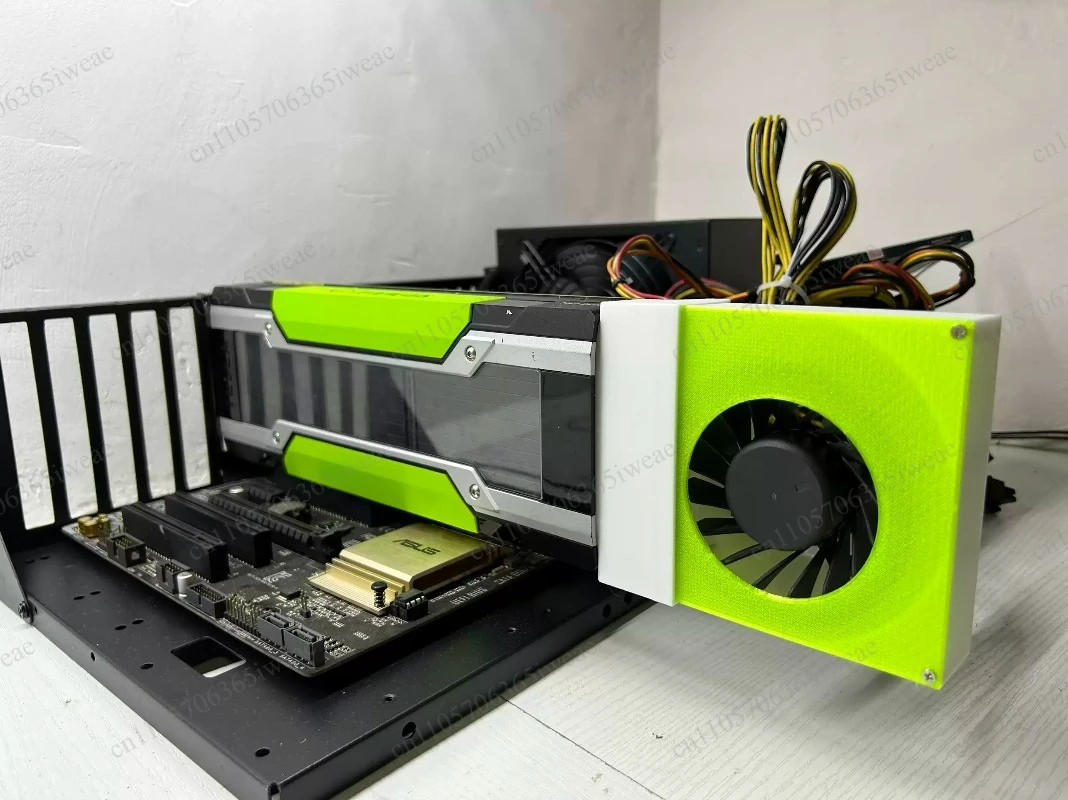 With Tesla P100 P40 M40 K80 V100 Graphics Card Modified Active Cooling Assembly, Compatible
