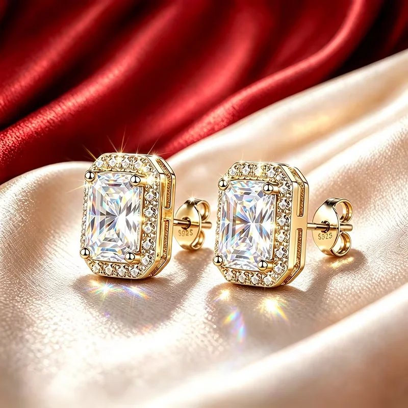 0,5~2,0 Karat ovale Moissanit-Ohrringe aus 925er Silber mit GRA-Zertifikat, modischer Hochzeitsschmuck, Brautschmuck, Jubiläumsgeschenk – Detail 14