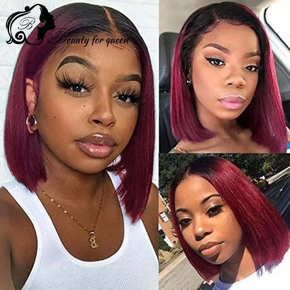 Brazilian Wig Original Top Sale High Gloss Fine Crafted 13x4 Lace Frontal Wigs Colored  Purple Straight Wear And Go For Women