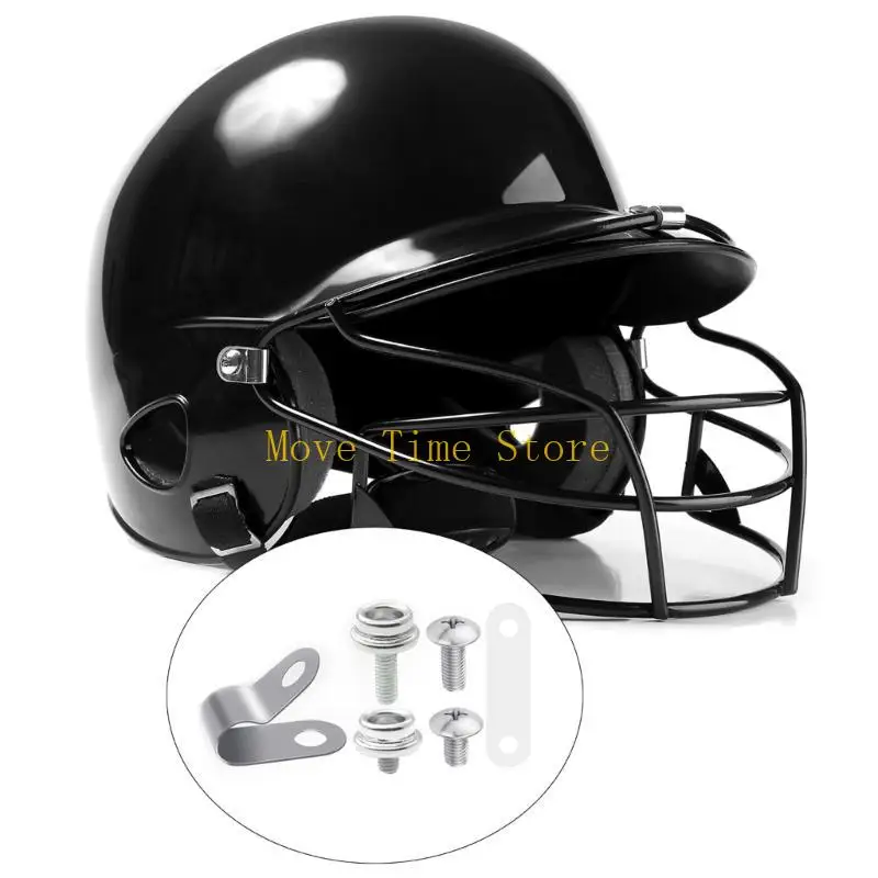92ME 60pcs Football Helmet Repair Kits with Visor Clips Rubber Gasket Screw Nut