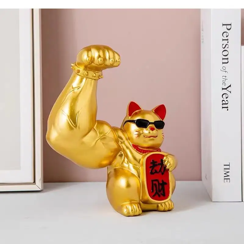 Arm Robbery Muscle Lucky Front Desk Decoration Opening Gift Gym Office Home Accessories