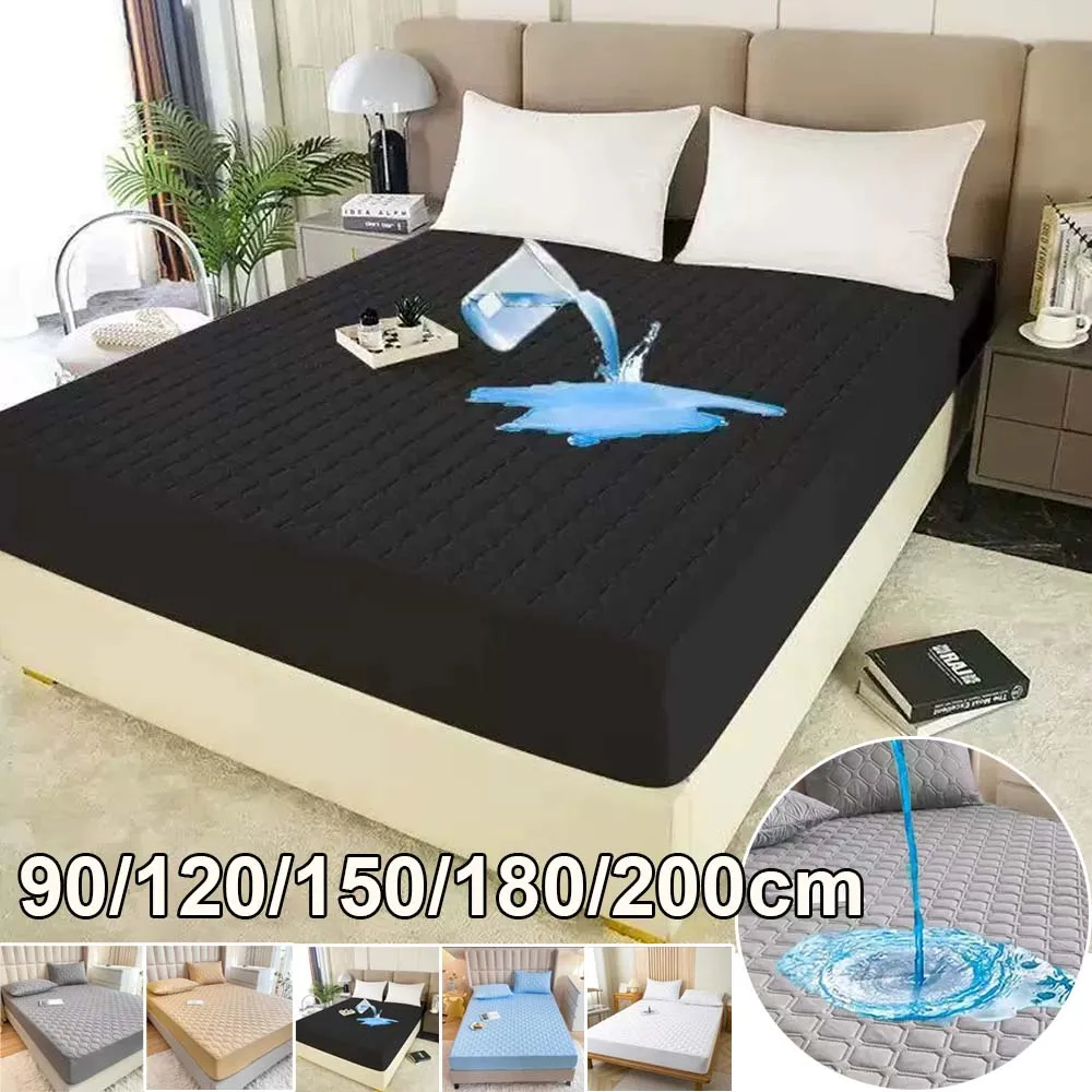 

Spring Thick 3D Air Fabric Mattress Covers Waterproof Bed Protector Fitted Sheet with Elastic Band for Home Hotel Use Простынь