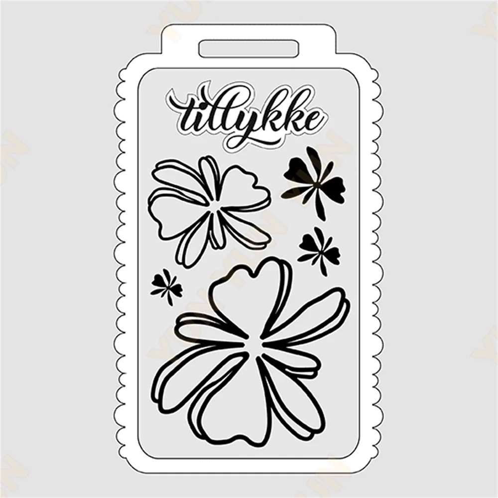 

Kæmpe Tag Med Boblekant Die New Metal Cutting Dies DIY Scrapbooking Greetings Card Decoration Molds Embossing Template Handmade