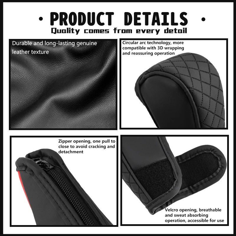 Leather Car Gear Shift Handle Cover Hand Brake Protector Sleeve For Skoda Fabia 1 2 Octavia a7 RS Superb Rapid Yeti Karoq Vision
