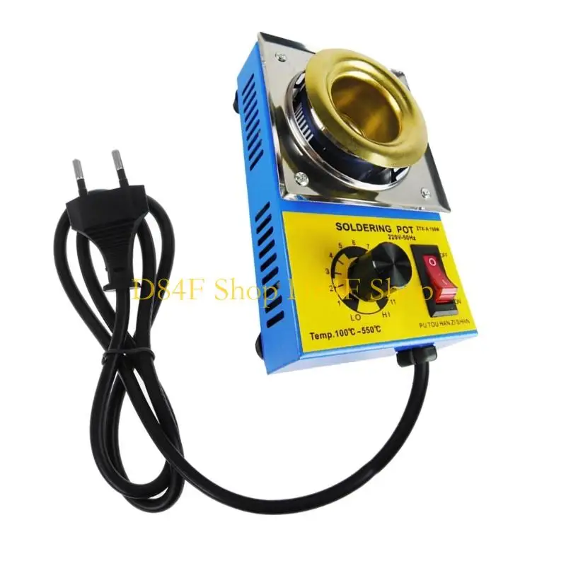 D84F Professional 160W Soldering Pot 100℃-550℃ Adjustable Temperature Melting