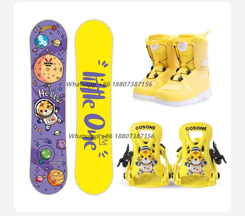 

Kids Bindings Snowshoes Snowboard Set Boys and Girls All-round Snowboard Kids Snowboard