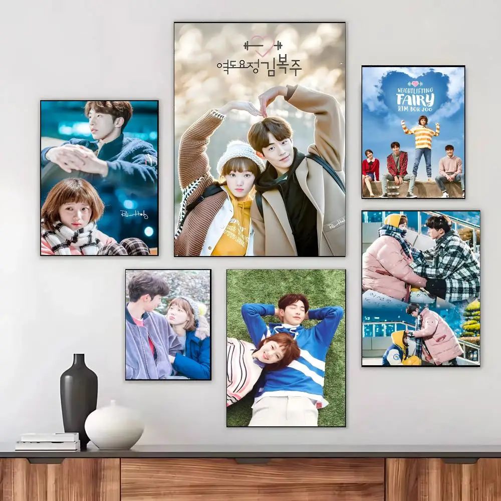 Korean Drama W-weightlifting Fairy Poster Self-adhesive Living Room Bedroom Party Bar Decor Moisture-proof Fade-resistant