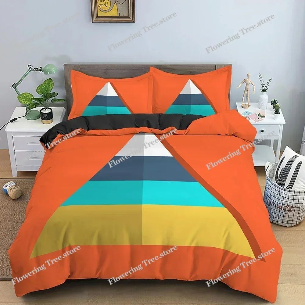 Chart Pattern Duvet Cover Set Creative Comforter Cover Full Queen King Size Bedding Set With Pillowcase Bedclothes