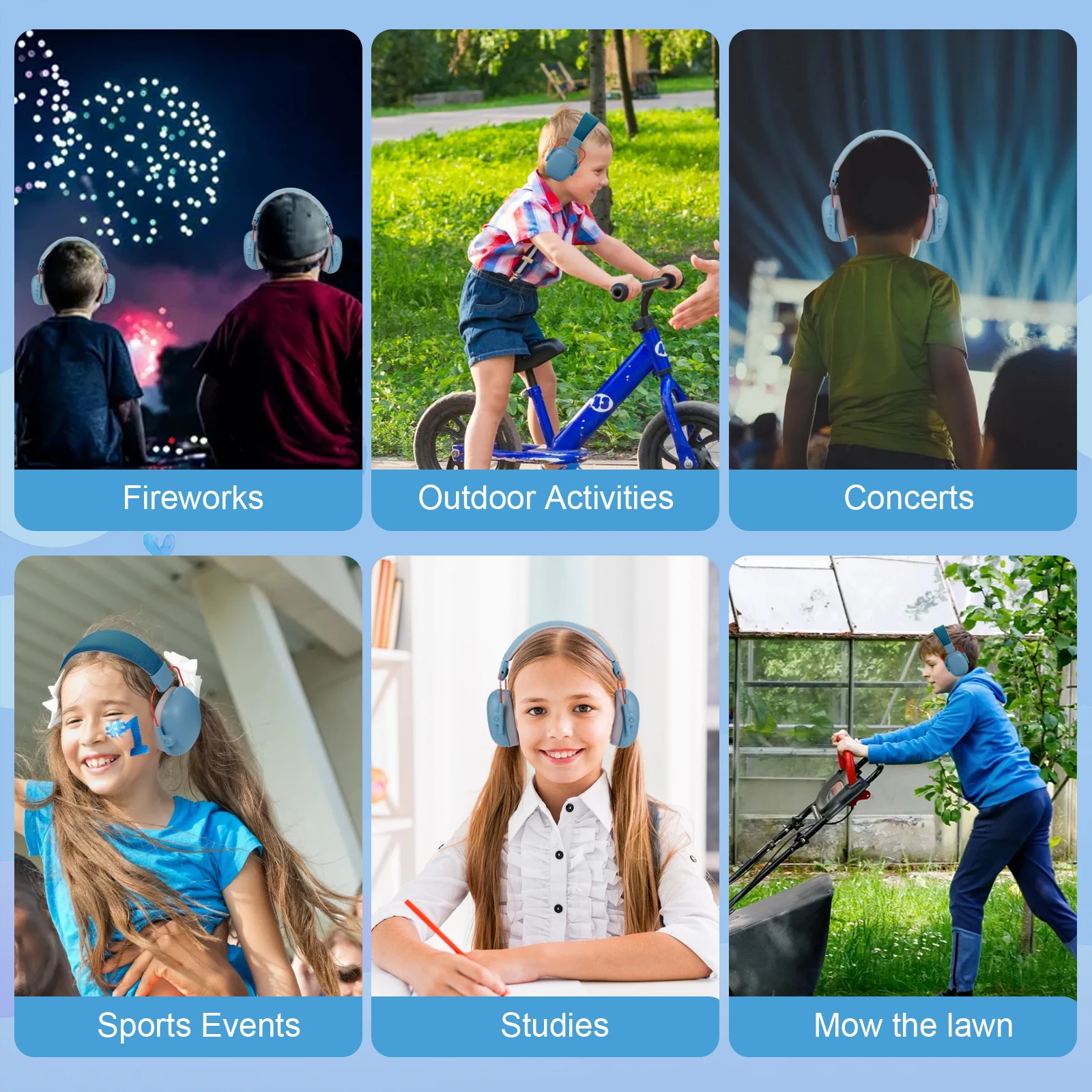 YHKEMA Upgraded Kids Ear Protection Noise Cancelling HeadPhones Protection Baby Noise Reduction