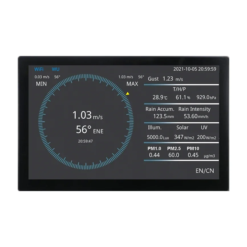 

Weather Station Display Data Logger Acquisition System platform remote monitoring data logging transmission support SD card