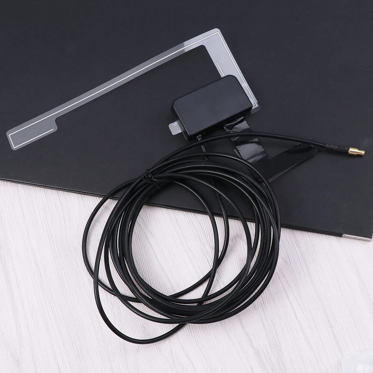 

Car Radio Black Glass Mount Digital Signal Amplifier Fm Aerial Digital Radio Receiver Receiver Tuner Auto Antenna