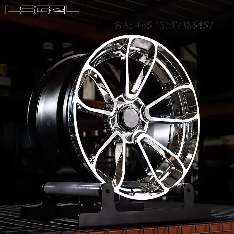 Forged Luxury Monoblock 2pc Center Lock Cap Wheel 5x114.3 5x127 5x120 for 911 Cayenne BMW G80 Alloy Rim 18 19 20 21 22 Inch