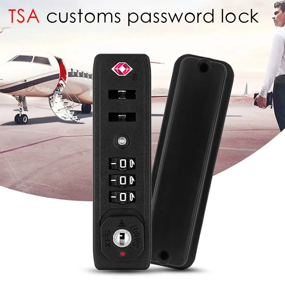 Anti-Theft 3-digit Travel Luggage Suitcase Code Padlock Combination Lock Multi-purpose Security TSA007 Customs Password Lock