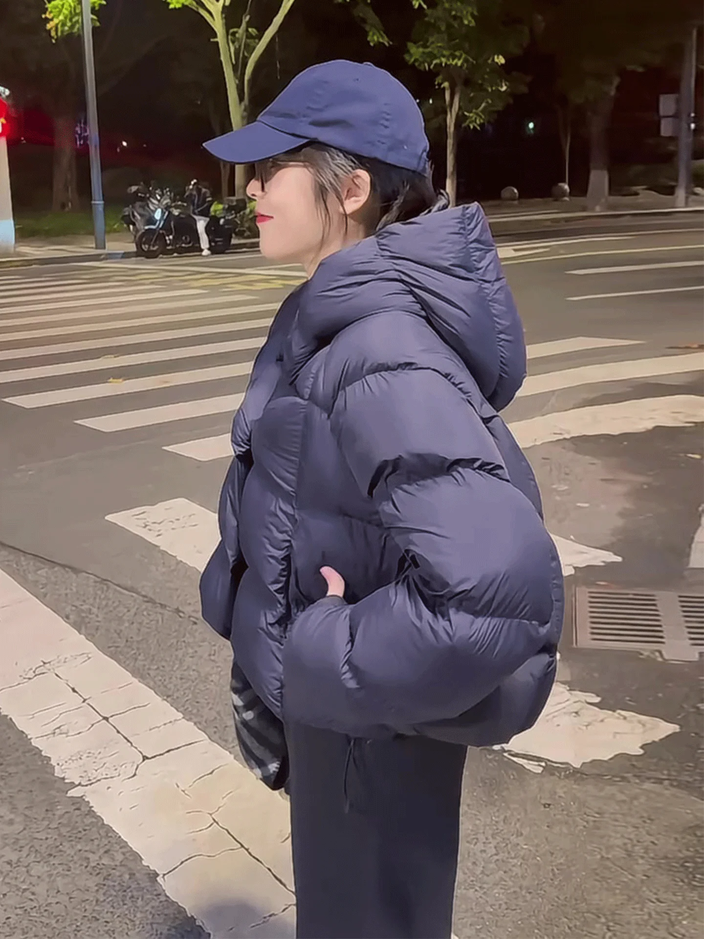 Bla Puffy con capucha abajo Jaet mujer invierno coreano Sle gama alta blanco Du pluma Thi abrigo de pan cálido prendas de vestir exteriores