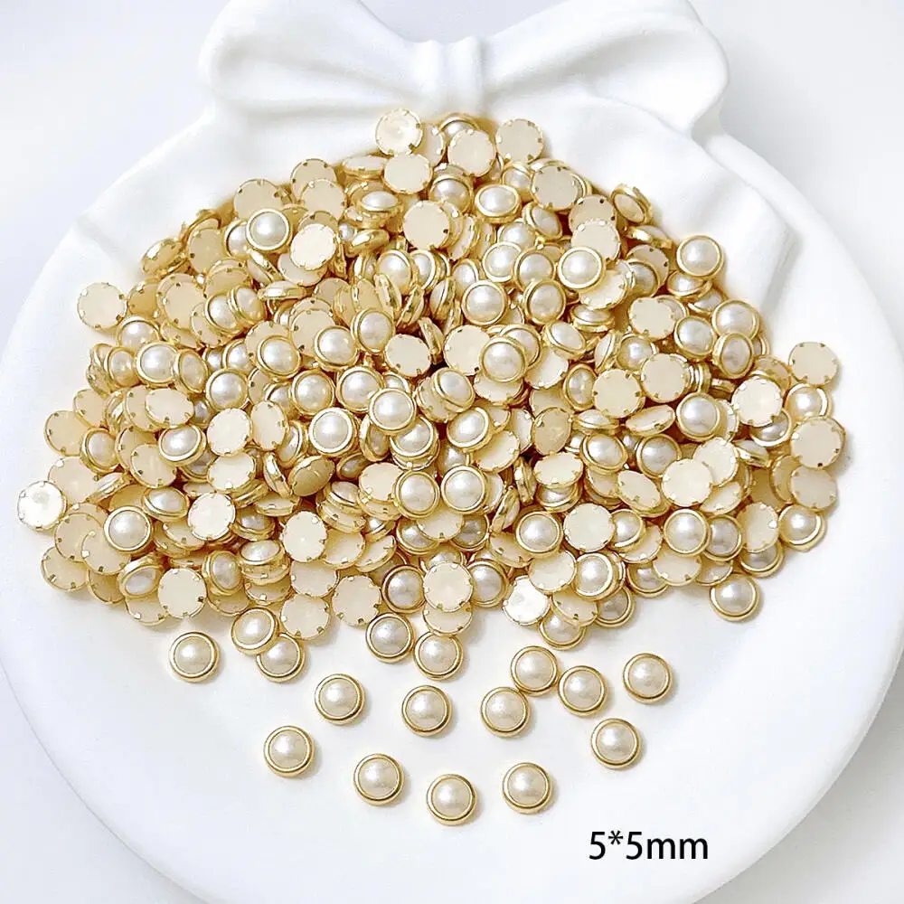 50 Stück Mini Bunte Quadratische Ovale Strass-Steine Eingelegte Nagelcharms Minimalistische Flache Runde Legierungs-Nagelkunst-Dekorationen für DIY – Detail 2