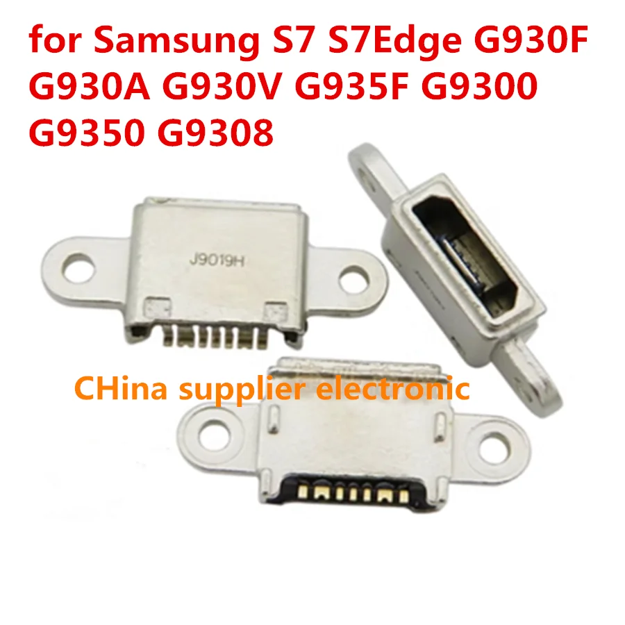 10pcs-100pcs for Samsung S7 S7Edge G930F G930A G930V G935F G9300  G9350 G9308 USB Charging Connector Plug Dock Socket Port