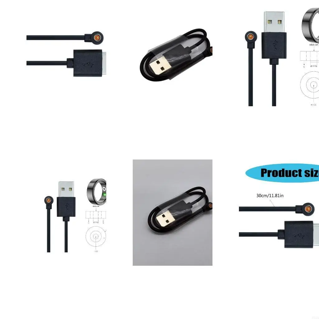 193A High Performances Rings Charging Line For Both Men And Women Use Beauty Device Cable 30cm