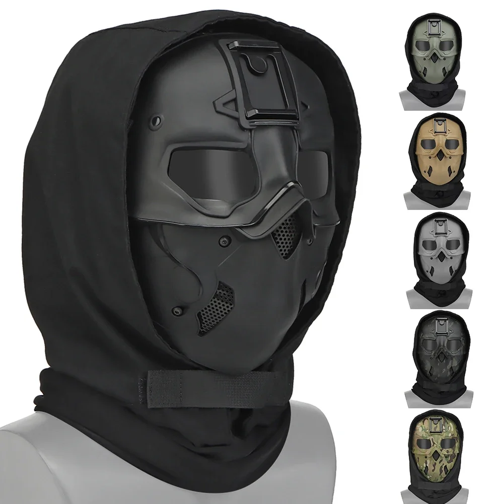 Tactical Wild Mask Hutning Full Face Outdoor Protective Airsoft Mask Halloween Camouflage Mask Helmet