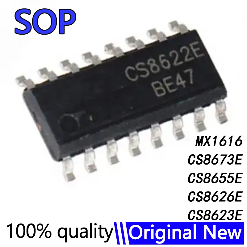 5Pcs/Lot 100% New CS8623E CS8626E CS8655E CS8673E CS8673 MX1616 CS8622E CS86552E SOP-16 IC audio power amplifier In Stock