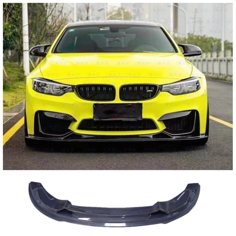 For BMW M3 M4 F80 F82 F83 2014-2020 High Quality Carbon Fiber Car Bumper Front Lip Spoiler Protector Cover