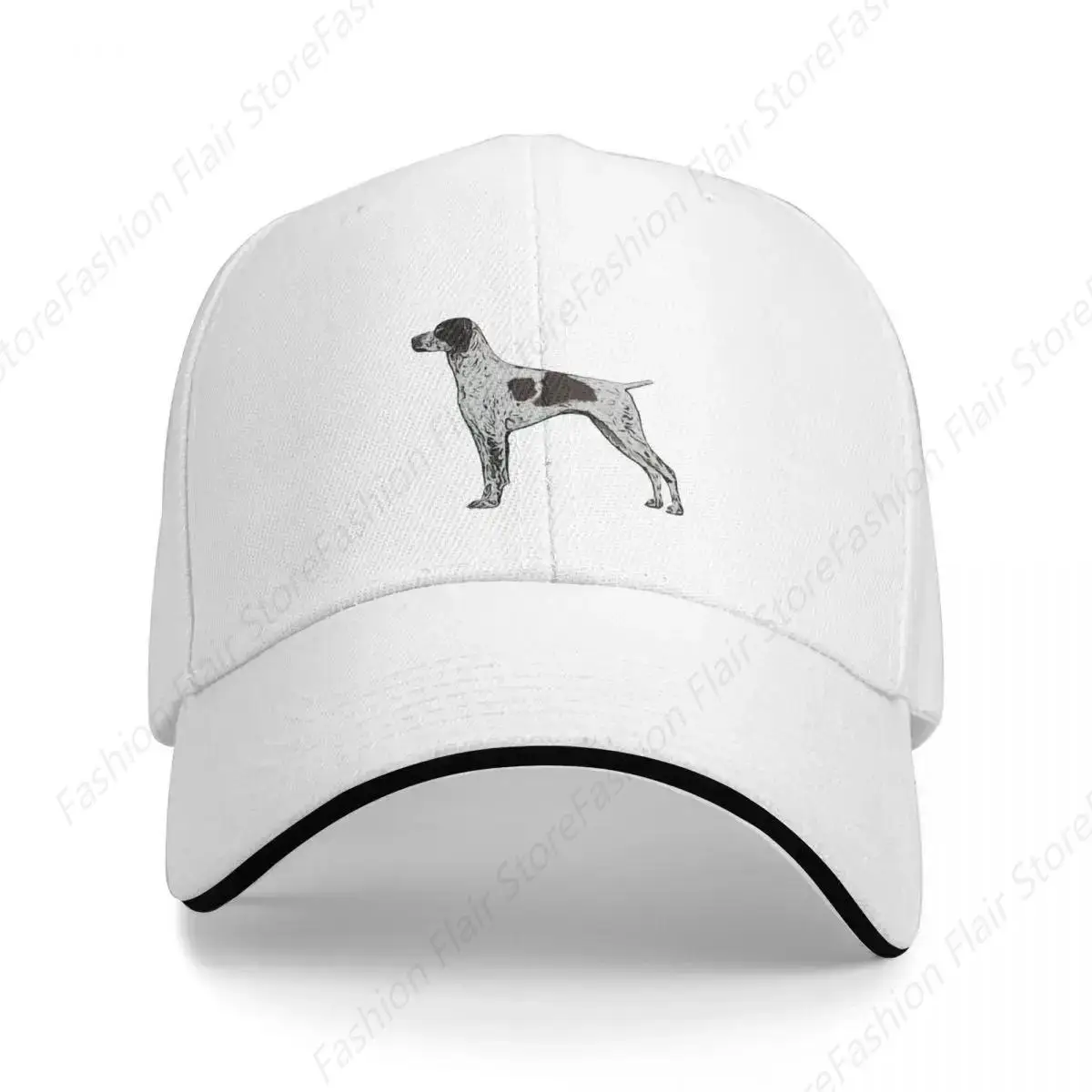 German Shorthaired Pointer // Deutsch Kurzhaar Baseball Cap Sun Cap Snapback Cap Men's Luxury Women's