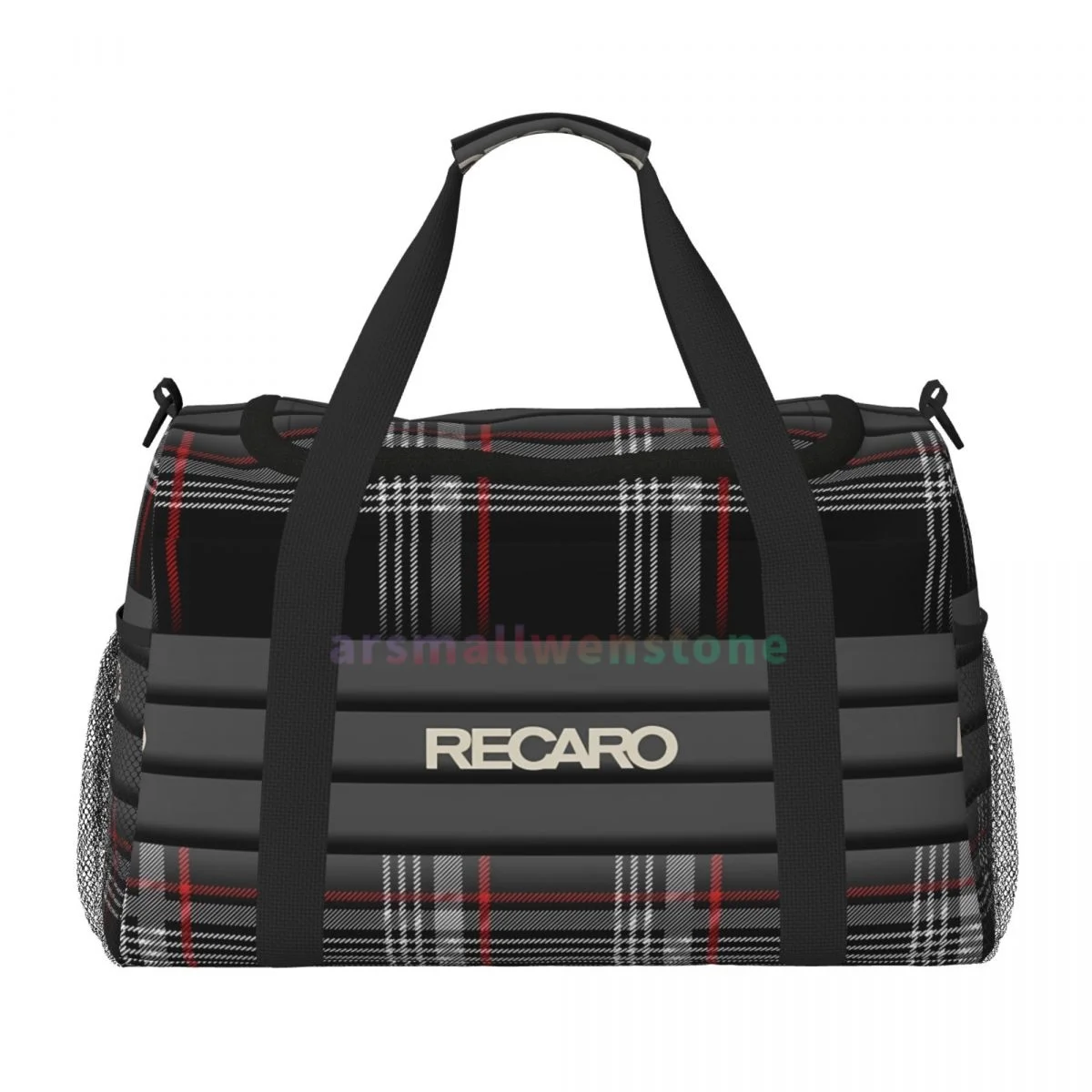 Recaros Logo Travel Duffel Bags Personalized Weekender Bag with Shoulder Strap Sport Gym Yoga Luggage Bag