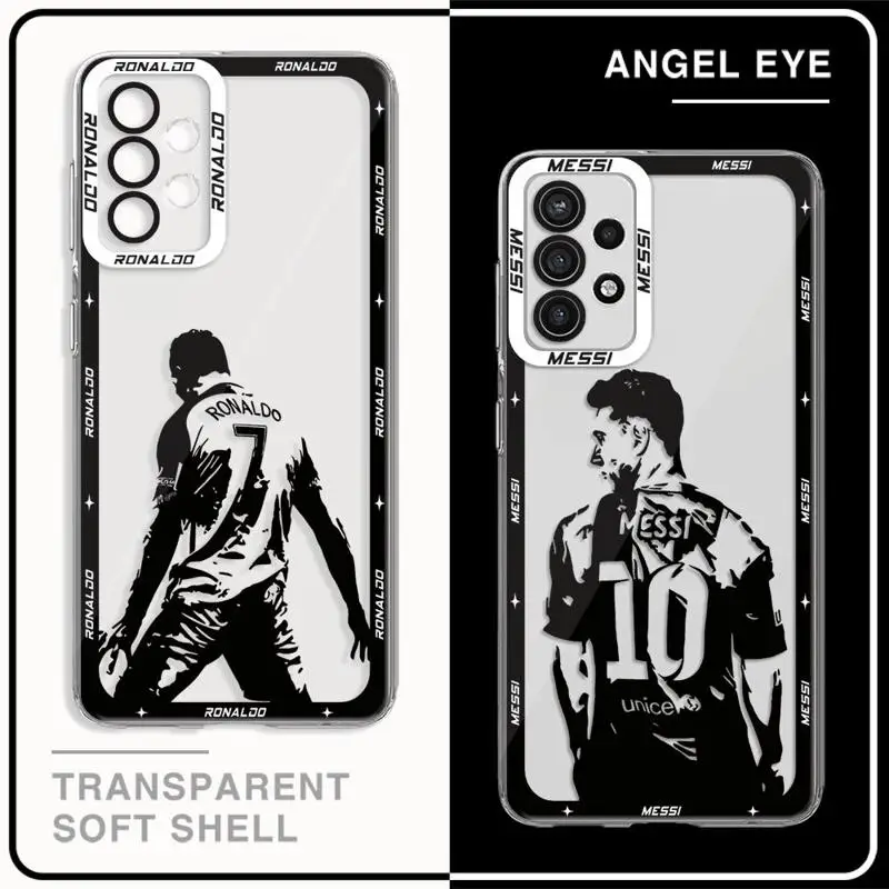 FootBall M-Messi-Cr7 Number 7 10 Phone Case for Samsung Galaxy A13 A14 A32 A11 A53 A34 A33 A12 A54 A73 A23 A42 A22 A72 Cover