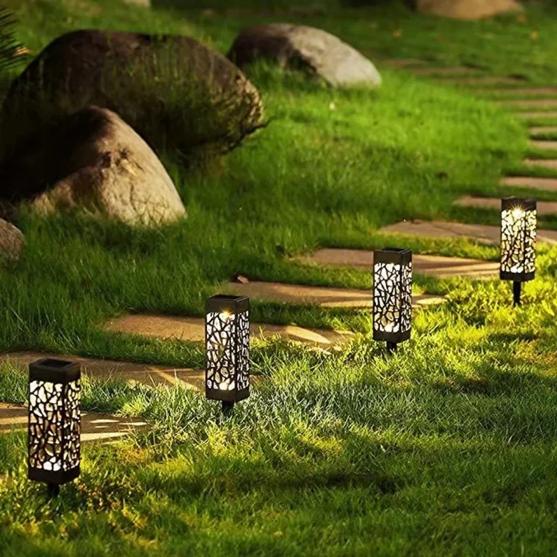 Luci solari paesaggistiche a LED - 6 pezzi automatiche