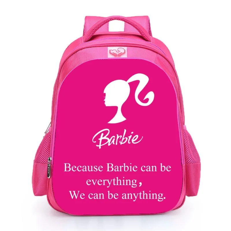 Barbie Children Schoolbag Cartoon Backpack Girls Outdoor Travel Bags School Bags Anime Oxford Cloth Large Capacity Backpack Gift