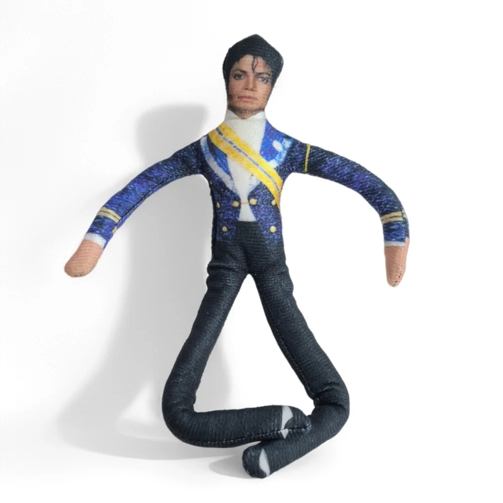 Michael Jackson Plush Doll Movable Joint Figure, Cosplay Collection Prop Soft Stuffed Toy, Room Decor Gift for Music Fans - view 2