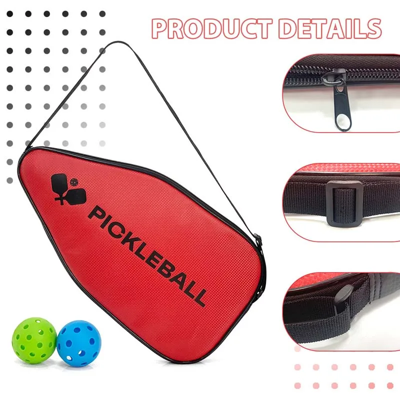 Pickleball Racquet Bag Waterproof Wear Resistant Pickleball Padel Racket Bag Scratch Resistant Unisex Table Tennis Shoulder Bags