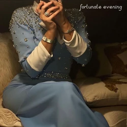 Vestido de noche de la suerte con cuentas de cristal, elegante, Vintage, dulce, cuello en V, personalizado, ocasión Formal, fiesta de graduación, vestidos de noche