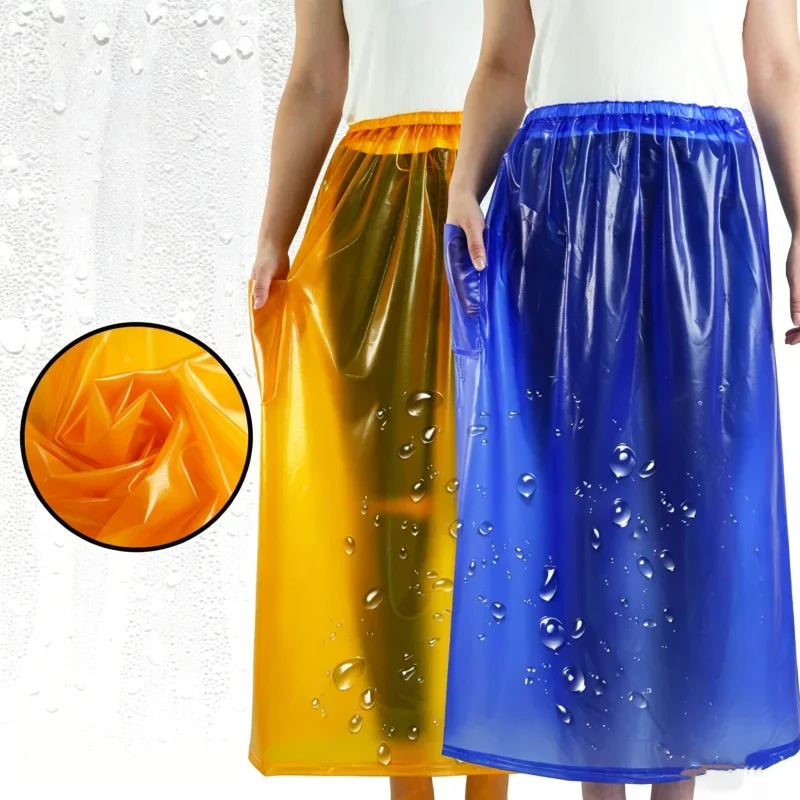 

Waterproof Oil-Proof Oxford Skirt Elastic Waist Soft Smooth Apron Thickened Durable Workwear For Aquatic Product Catering