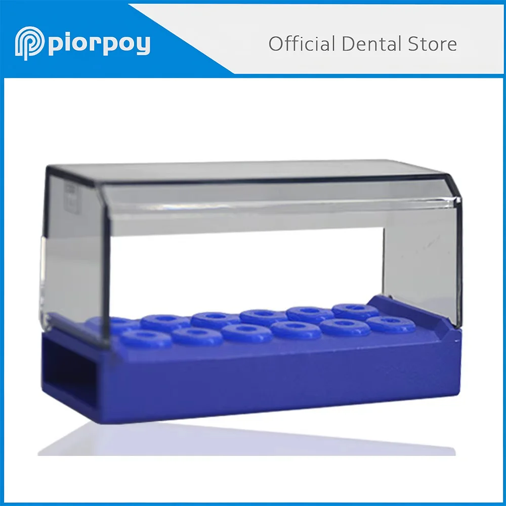 

PIORPOY 12Holes Dentistry Scaler Tips Dental Endo Holder Block Organizers Disinfection Box Odontologia Sterilizer Case Plastic