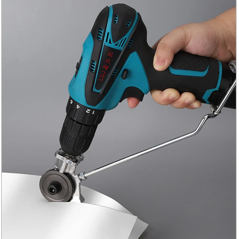 Imagem -05 - Furadeira Elétrica Placa Cortador Metal Folha Adaptador Ferramentas Acessório Soco Ferramenta Sharp Scissor Kit Corte Aço Liga Plástico