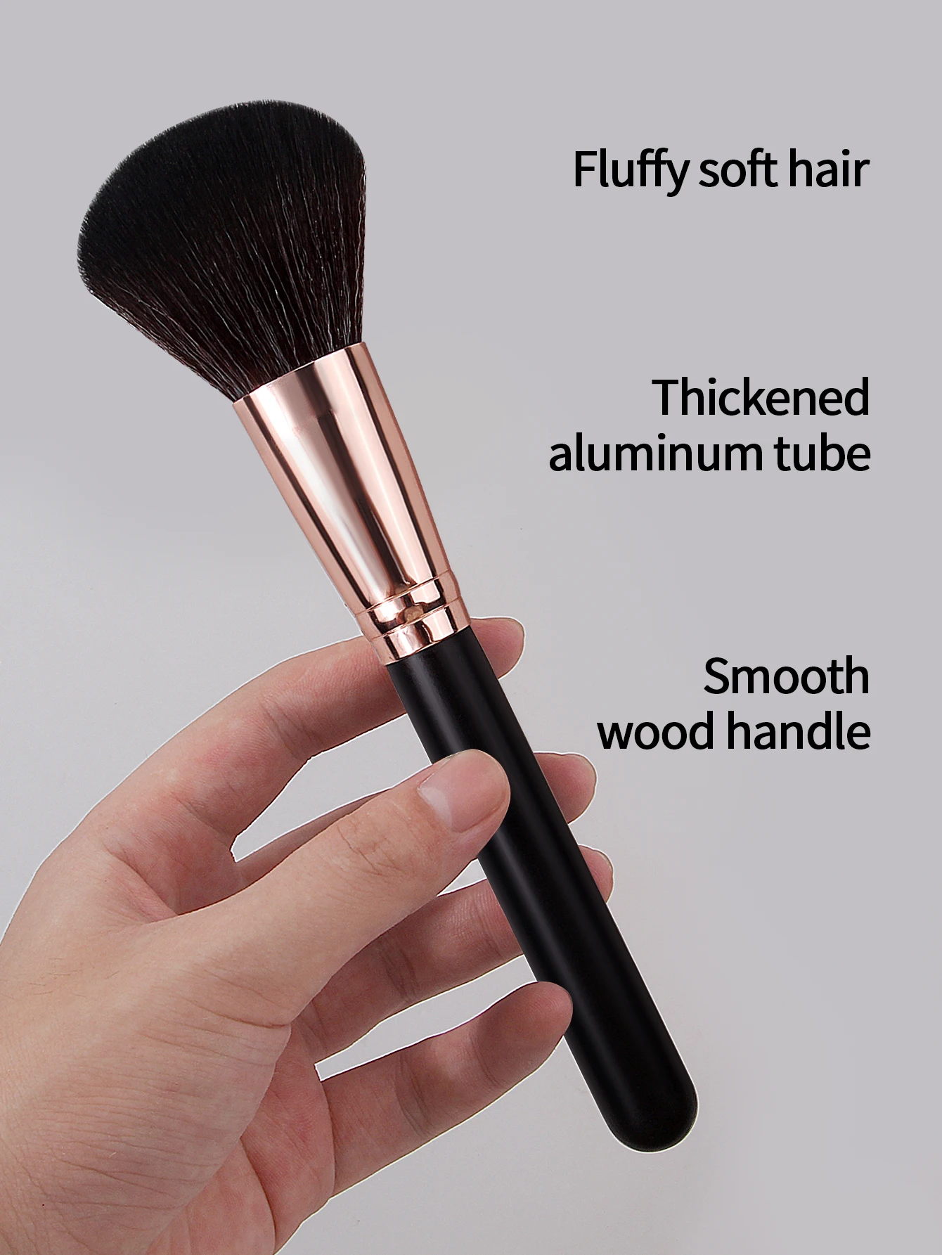 Hochwertiger loser Puderpinsel, multifunktionales Make-up-Werkzeug, weicher Rougepinsel, Konturpinsel, Anfänger-Make-up-Pinsel, tragbar