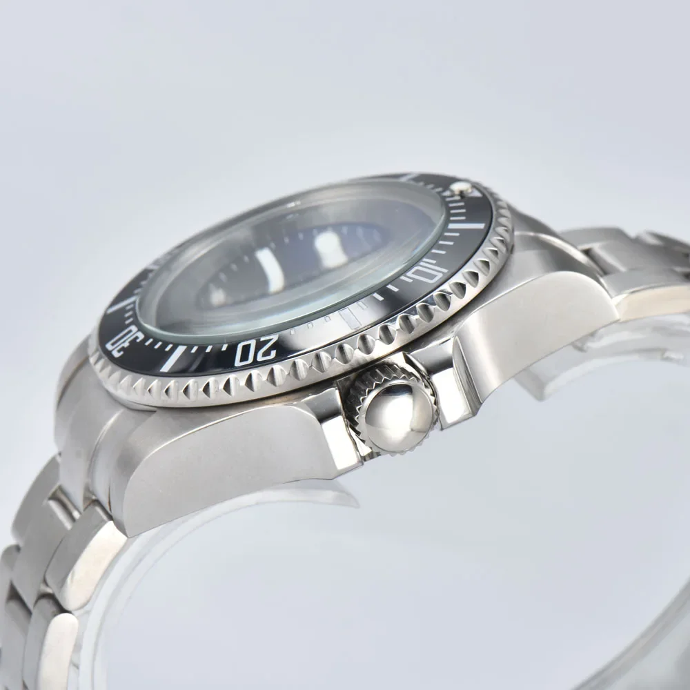 44mm NH35 automatic wristwatches for men with Japanese genuine NH35 automatic movement deep sea mechanical watch customize logo