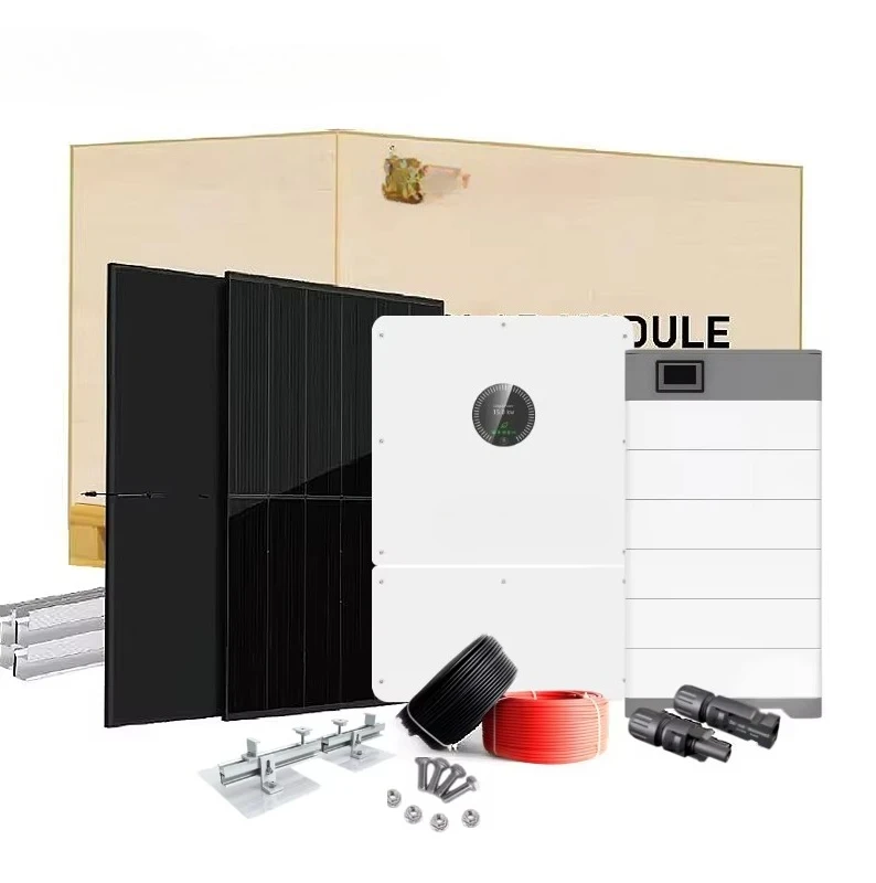 4KW 10KW 15KW Hybrid Solar Energy System Kit Complete Solar Panels with MPPT Controller Lithium Ion Battery for Home Use