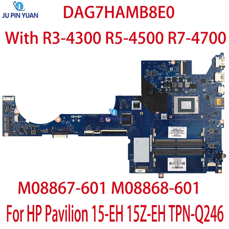 

Suitable For HP Pavilion 15-EH 15Z-EH Laptop motherboard DAG7HAMB8E0 DAG7HAMB8I0 DAG7HAMB8F0 With R3 R5 R7 CPU 100% Tested Full