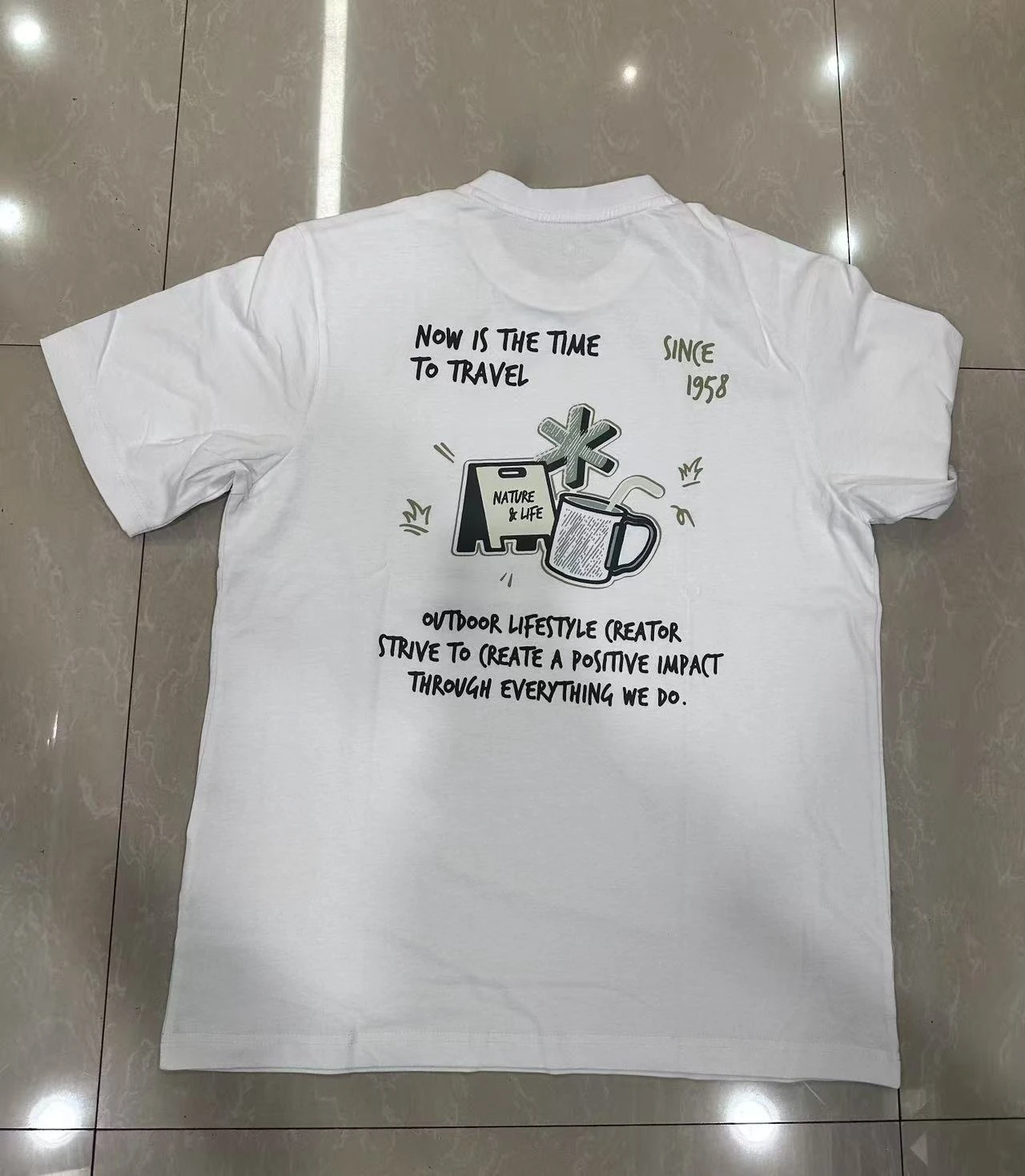 Funzione esterna giapponese Sp Mountain Snow Maple Viaggio urbano Ciclismo Campeggio T-shirt in cotone a maniche corte per uomo e donna