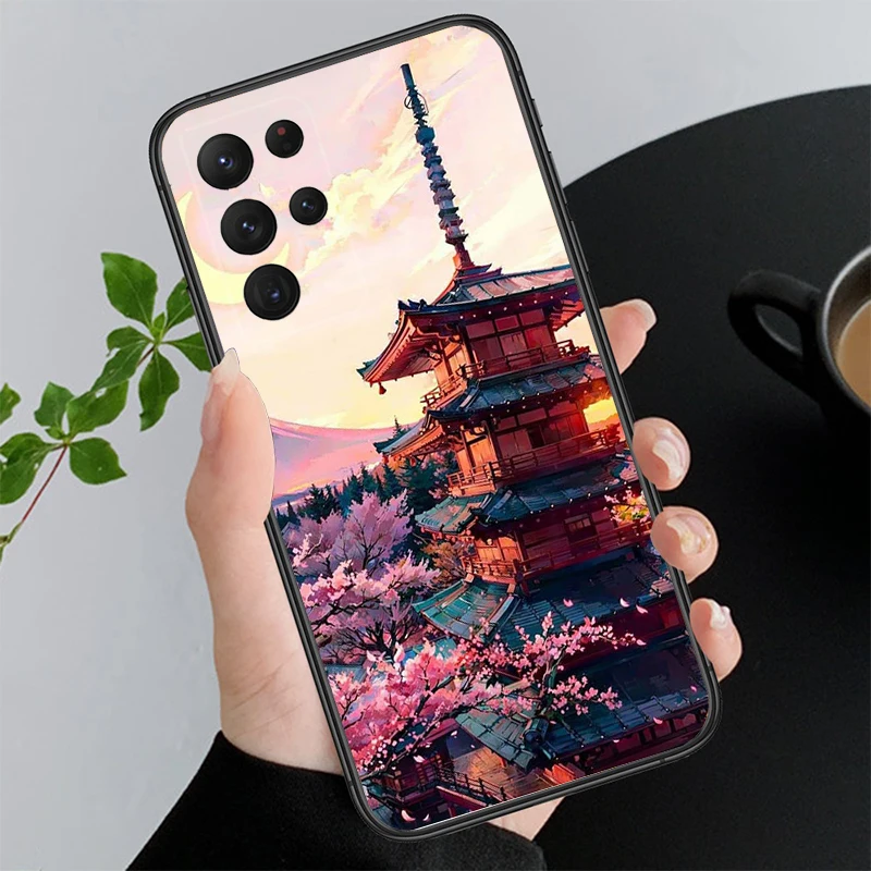 

Japanese Aesthetic Mount Fuji Landscape Phone Case For Samsung Galaxy A52S A04S A21S A33 A23 A13 A14 A32 A52 A53 A54 A51 A71 M51