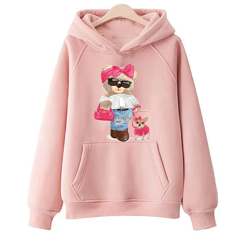 Too Teddy Girl Bear Ironed Sticker Clothes DTF Fashion T-shirt Hoodie DIY Jacket Patch Hot Paste Paper