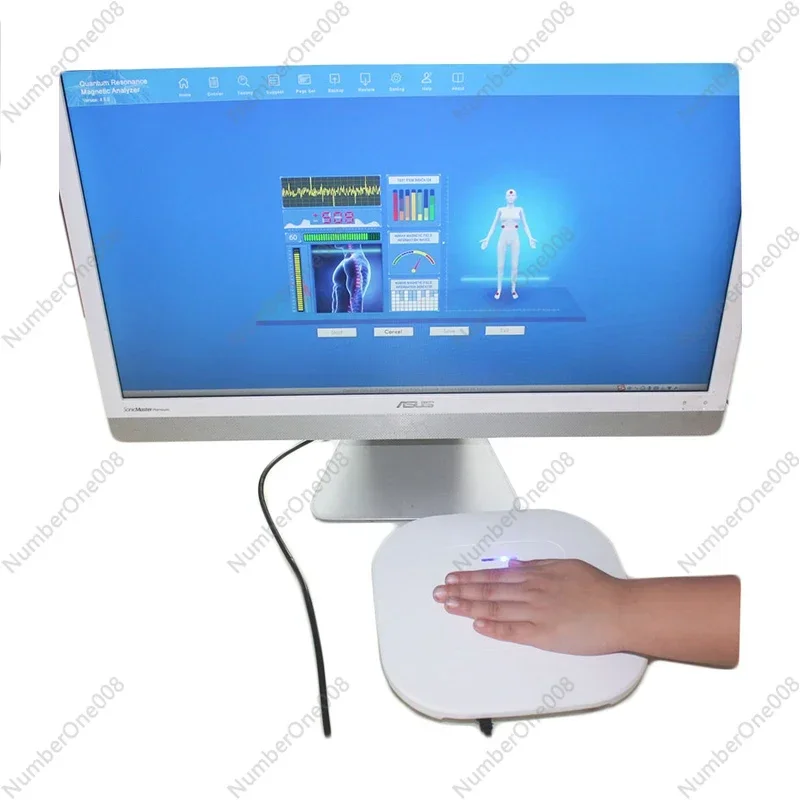 52 Reports QMR-998 Quantum Resonance Magnetic Analyzer Set Hand Touch Quantum Body Analyzer 10th Generation for Sub-health Test