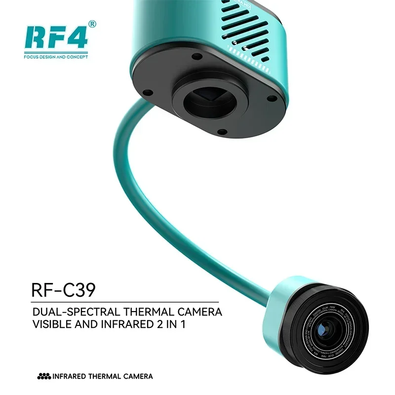 Novela RF-C39 microscopio Trinocular 4K cámara usb 2 en 1 probador de cortocircuito cámara térmica de doble espectral Visible e infrarrojo