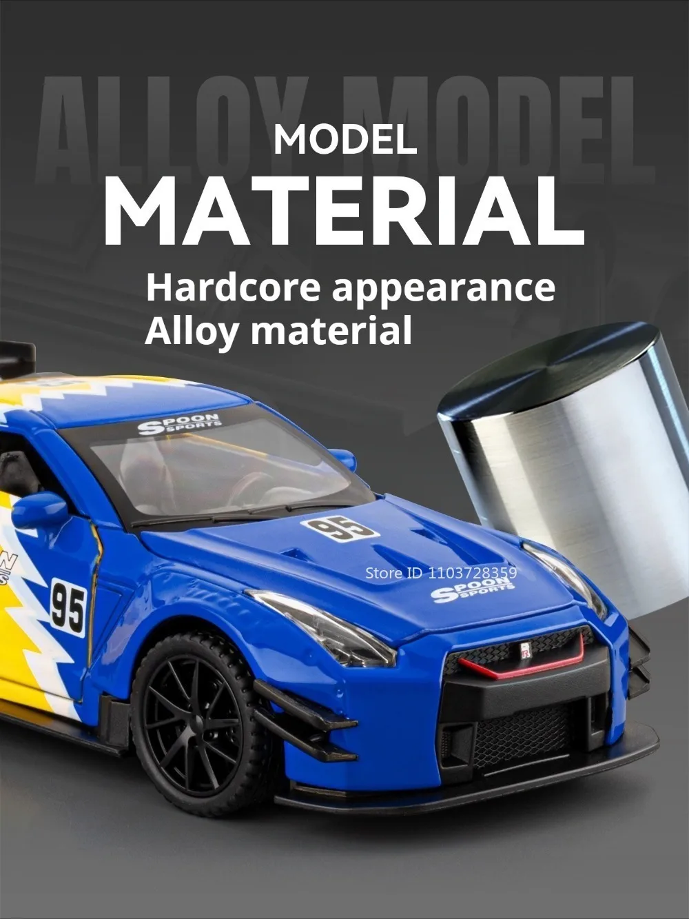 1:32 GTR Panamera Modell Sportwagen Spielzeug Legierung Druckguss Sound Licht Türen geöffnet Exquisite Körper zurückziehen Sammlung Supercars – Detail 4