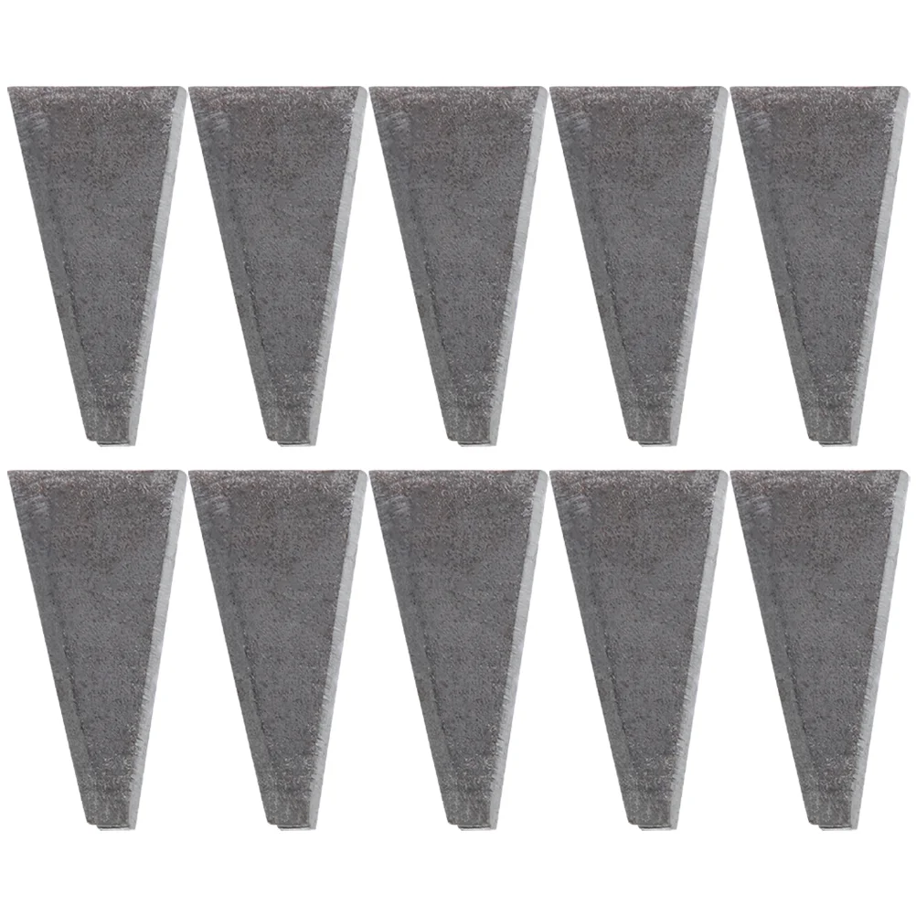 

10 Pcs Triangle Wedge Metal The Hammer Conical Axe Repair Tool for High-carbon Steel Practical Handle